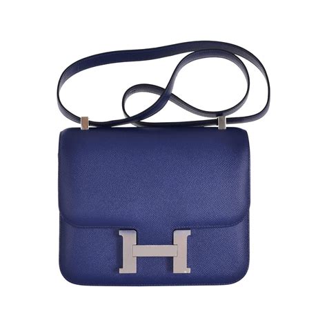 hermes constance messanger bag saphire|hermes constance wallet.